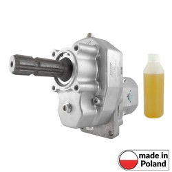 PTO gearbox male shaft with pump group 2