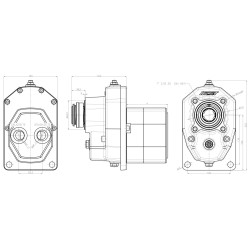 Zapfwellengetriebe mit Schiebemuffe und Pumpe PZ30-WOM