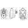 PTO GEARBOX, GROUP 3 AND 2, FEMALE SHAFT QUICK-FITTING, 30KW
