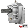PTO GEARBOX, SPLINED 1 1/8" MALE SHAFT with helical teeth to suit  for group III gear pumps, European type